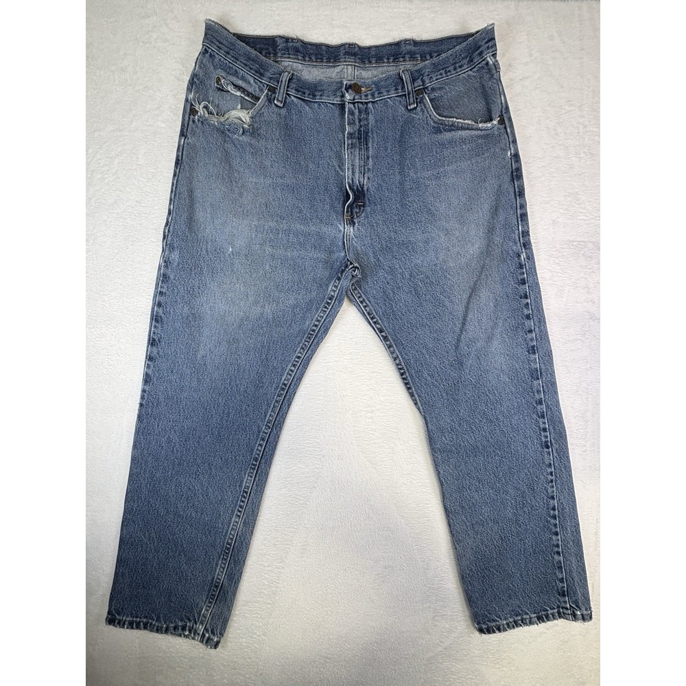 Wrangler Men's Size 36 X 30 Five Star Premium Classic Relaxed Fit Denim Jeans